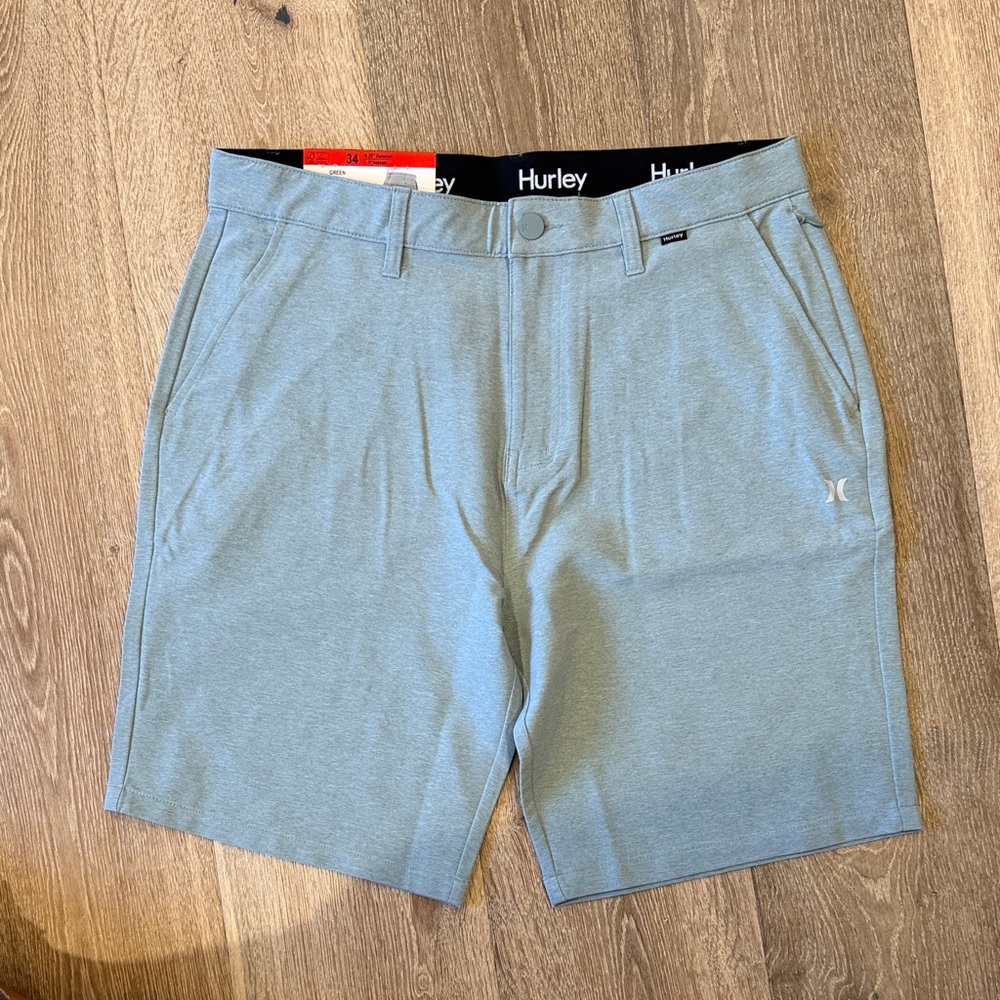 Hurley Men's Light Blue Athletic Shorts